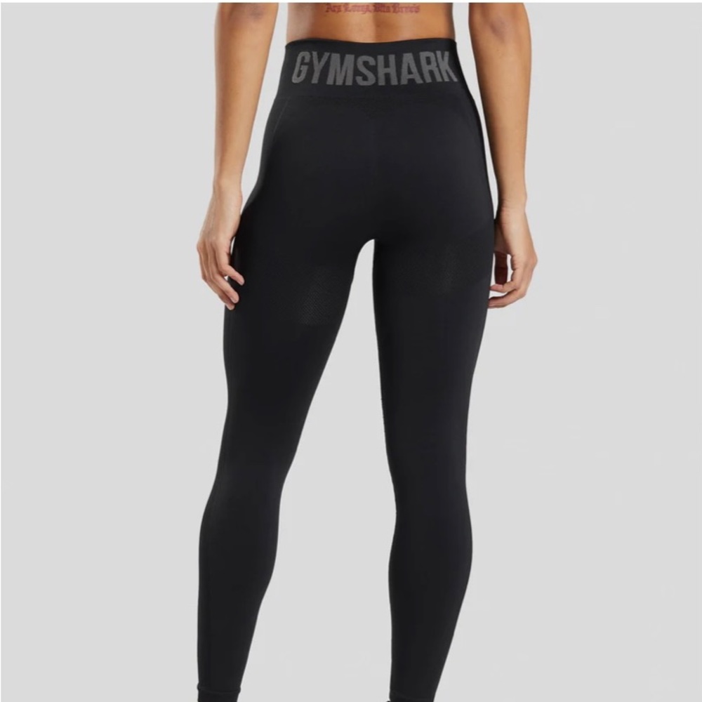Gymshark Flex High Waisted Leggings - Black/Charcoal